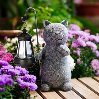 Solar Garden Statue Figurine