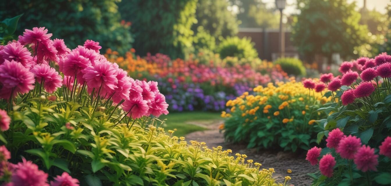 Flower garden maintenance