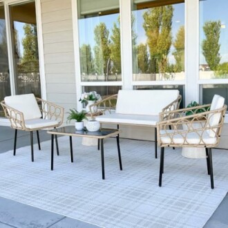 YITAHOME 4 Pieces Patio Furniture Set