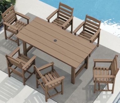 SERWALL 7-Piece Patio Dining Set